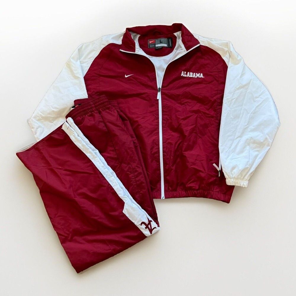Nike Red and White Tracksuit